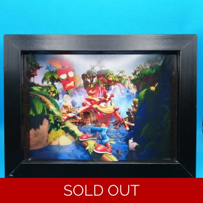 Crash Bandicoot 3D Shadow Box